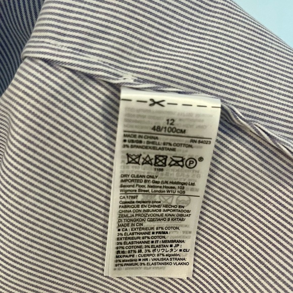 👚 Banana Republic Riley Shirt Size 12 - Picture 4 of 5